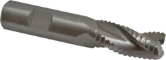 Kennametal - 3/4" Diam, Extra Coarse Pitch, 1-1/2" LOC, 3 Flute Solid Carbide Roughing Square End Mill - Uncoated, 4" OAL, 3/4" Shank Diam, Single End, Centercutting, 37° Helix - Americas Industrial Supply