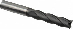 Niagara Cutter - 1/2", 2" LOC, 1/2" Shank Diam, 4" OAL, 4 Flute, Solid Carbide Square End Mill - Single End, Diamond Finish, Spiral Flute, 30° Helix, Right Hand Cut, Right Hand Flute, Series DIAL430 - Americas Industrial Supply