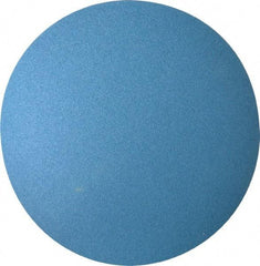 Superior Abrasives - 12" Diam, 60 Grit Zirconia Alumina Adhesive PSA Disc - Medium Grade, Blue, X Weighted Backing, Flexible - Americas Industrial Supply