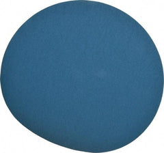 Superior Abrasives - 14" Diam, 80 Grit Zirconia Alumina Adhesive PSA Disc - Medium Grade, Blue, Cloth Backing, Flexible - Americas Industrial Supply