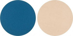 Superior Abrasives - 16" Diam, 80 Grit Zirconia Alumina Adhesive PSA Disc - Medium Grade, Blue, Cloth Backing, Flexible - Americas Industrial Supply