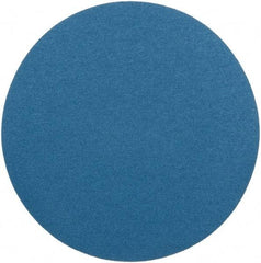 Superior Abrasives - 18" Diam, 60 Grit Zirconia Alumina Adhesive PSA Disc - Medium Grade, Blue, Cloth Backing, Flexible - Americas Industrial Supply