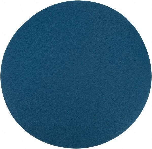 Superior Abrasives - 20" Diam, 80 Grit Zirconia Alumina Adhesive PSA Disc - Medium Grade, Blue, X Weighted Backing, Flexible - Americas Industrial Supply