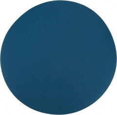 Superior Abrasives - 20" Diam, 80 Grit Zirconia Alumina Adhesive PSA Disc - Medium Grade, Blue, X Weighted Backing, Flexible - Americas Industrial Supply