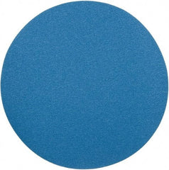 Superior Abrasives - 24" Diam, 40 Grit Zirconia Alumina Adhesive PSA Disc - Coarse Grade, Blue, X Weighted Backing, Flexible - Americas Industrial Supply