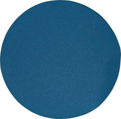Superior Abrasives - 24" Diam, 80 Grit Zirconia Alumina Adhesive PSA Disc - Medium Grade, Blue, X Weighted Backing, Flexible - Americas Industrial Supply