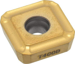 Seco - SPGX1504 C1 Grade T400D Carbide Indexable Drill Insert - TiAlN/TiN Finish, Square, 5/8" Inscribed Circle - Americas Industrial Supply