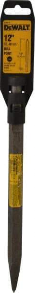 DeWALT - 12" OAL, 3/4" Shank Diam, Moil Point Chisel - Spline Drive, Spline Shank, Steel - Americas Industrial Supply