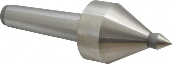 Royal Products - MT4 Taper Shank, 2-1/2" Head Diam 5,000 & 5,685 Lb Capacity Live Center - 4,000 Max RPM, 2.6" Head Length, 5/8" Point Diam, 15/16" Point Len, 685 Lb Max Workpc, 7-15/16" OAL, 5/8" Tip Diam, Long Point - Americas Industrial Supply