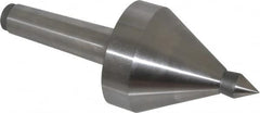 Royal Products - MT4 Taper Shank, 3-3/8" Head Diam 5,700 & 6,865 Lb Capacity Live Center - 3,500 Max RPM, 3.15" Head Length, 3/4" Point Diam, 1-1/8" Point Len, 1,165 Lb Max Workpc, 8-11/16" OAL, 3/4" Tip Diam, Long Point - Americas Industrial Supply