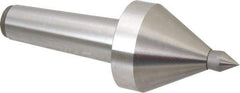 Royal Products - MT5 Taper Shank, 3-3/8" Head Diam 5,700 & 6,865 Lb Capacity Live Center - 3,500 Max RPM, 3.15" Head Length, 3/4" Point Diam, 1-1/8" Point Len, 1,165 Lb Max Workpc, 9-13/16" OAL, 3/4" Tip Diam, Long Point - Americas Industrial Supply