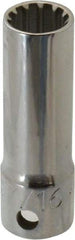 Proto - 3/8" Drive, 7/16" Socket, Spline Socket - 12 Points, 2-1/8" OAL - Americas Industrial Supply