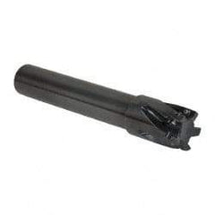 Kennametal - 1-1/2" Cut Diam, 14.48mm Max Depth of Cut, 1-1/4" Shank Diam, 203.2mm OAL, Indexable Square Shoulder End Mill - EC14.., EP14.. Inserts, Cylindrical Shank, 0° Lead Angle, Through Coolant - Americas Industrial Supply