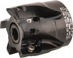 Kennametal - 5 Inserts, 1-1/2" Cut Diam, 3/4" Arbor Diam, 14.48mm Max Depth of Cut, Indexable Square-Shoulder Face Mill - 0/90° Lead Angle, 40mm High, EC14.., EP14.. Insert Compatibility, Through Coolant, Series Mill 1-14 - Americas Industrial Supply