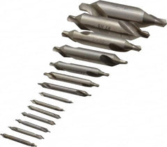 Keo - 14 Piece, #5/0 to 8, Plain Edge, High Speed Steel Combo Drill & Countersink Set - 60° Incl Angle - Americas Industrial Supply