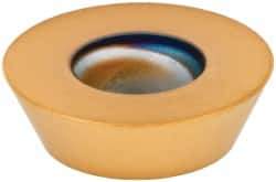 Kennametal - RFCW53 GN Grade KC725M Carbide Milling Insert - TiN/TiCN/TiN Finish, 3/16" Thick, 5/8" Inscribed Circle - Americas Industrial Supply