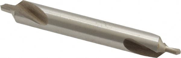 Interstate - #3 Plain Cut 90° Incl Angle High Speed Steel Combo Drill & Countersink - Americas Industrial Supply