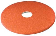 3M - Spray Buffing Pad - 17" Machine, Red Pad, Polyester - Americas Industrial Supply
