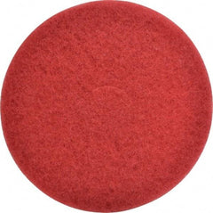 3M - Spray Buffing Pad - 14" Machine, Red Pad, Polyester - Americas Industrial Supply