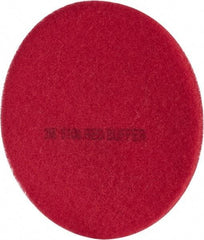 3M - Spray Buffing Pad - 19" Machine, Red Pad, Polyester - Americas Industrial Supply