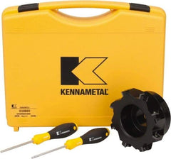 Kennametal - 8 Inserts, 5" Cut Diam, 1-1/2" Arbor Diam, 0.361" Max Depth of Cut, Indexable Square-Shoulder Face Mill - 0/90° Lead Angle, 2.38" High, SD.T 43.. Insert Compatibility, Series KSSM - Americas Industrial Supply