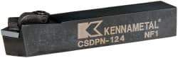 Kennametal - CSDP, Neutral Cut, 0° Lead Angle, 3/4" Shank Height x 3/4" Shank Width, Positive Rake Indexable Turning Toolholder - 4-1/2" OAL, SP..42. Insert Compatibility, Series Kendex - Americas Industrial Supply