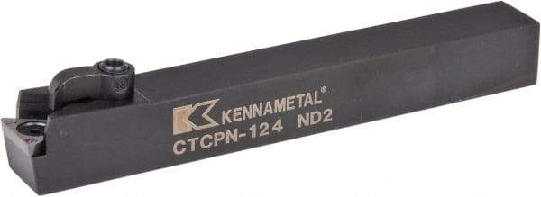 Kennametal - CTCP, Neutral Cut, 0° Lead Angle, 3/4" Shank Height x 3/4" Shank Width, Positive Rake Indexable Turning Toolholder - 6" OAL, TP..42. Insert Compatibility, Series Kendex - Americas Industrial Supply
