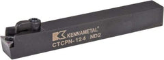 Kennametal - CTCP, Neutral Cut, 0° Lead Angle, 3/4" Shank Height x 3/4" Shank Width, Positive Rake Indexable Turning Toolholder - 6" OAL, TP..42. Insert Compatibility, Series Kendex - Americas Industrial Supply