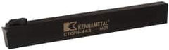Kennametal - CTCP, Neutral Cut, 0° Lead Angle, 1" Shank Height x 1/2" Shank Width, Positive Rake Indexable Turning Toolholder - 8" OAL, TP..42. Insert Compatibility, Series Kendex - Americas Industrial Supply
