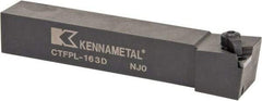 Kennametal - CTFP, Left Hand Cut, 0° Lead Angle, 1" Shank Height x 1" Shank Width, Positive Rake Indexable Turning Toolholder - 6" OAL, TP..32. Insert Compatibility, Series Kendex - Americas Industrial Supply