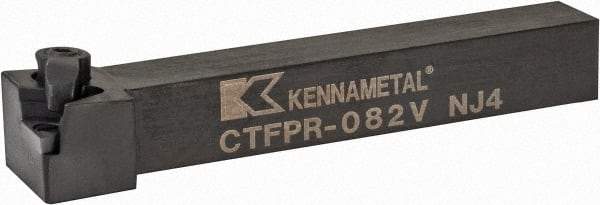 Kennametal - CTFP, Right Hand Cut, 0° Lead Angle, 1/2" Shank Height x 1/2" Shank Width, Positive Rake Indexable Turning Toolholder - 3-1/2" OAL, TP..22. Insert Compatibility, Series Kendex - Americas Industrial Supply