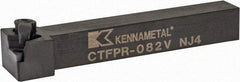 Kennametal - CTFP, Right Hand Cut, 0° Lead Angle, 1/2" Shank Height x 1/2" Shank Width, Positive Rake Indexable Turning Toolholder - 3-1/2" OAL, TP..22. Insert Compatibility, Series Kendex - Americas Industrial Supply