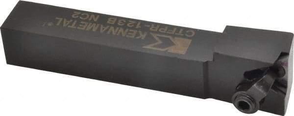 Kennametal - CTFP, Right Hand Cut, 0° Lead Angle, 3/4" Shank Height x 3/4" Shank Width, Positive Rake Indexable Turning Toolholder - 4-1/2" OAL, TP..32. Insert Compatibility, Series Kendex - Americas Industrial Supply