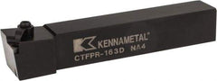 Kennametal - CTFP, Right Hand Cut, 0° Lead Angle, 1" Shank Height x 1" Shank Width, Positive Rake Indexable Turning Toolholder - 6" OAL, TP..32. Insert Compatibility, Series Kendex - Americas Industrial Supply