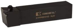 Kennametal - CTFP, Right Hand Cut, 0° Lead Angle, 1-1/4" Shank Height x 1-1/4" Shank Width, Positive Rake Indexable Turning Toolholder - 6" OAL, TP..42. Insert Compatibility, Series Kendex - Americas Industrial Supply