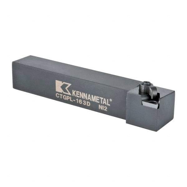 Kennametal - CTGP, Left Hand Cut, 0° Lead Angle, 1" Shank Height x 1" Shank Width, Positive Rake Indexable Turning Toolholder - 6" OAL, TN..32. Insert Compatibility, Series Kendex - Americas Industrial Supply