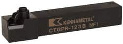 Kennametal - CTGP, Right Hand Cut, 0° Lead Angle, 3/4" Shank Height x 3/4" Shank Width, Positive Rake Indexable Turning Toolholder - 4-1/2" OAL, TN..32. Insert Compatibility, Series Kendex - Americas Industrial Supply