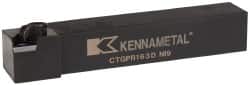 Kennametal - CTGP, Right Hand Cut, 0° Lead Angle, 1" Shank Height x 1" Shank Width, Positive Rake Indexable Turning Toolholder - 6" OAL, TN..32. Insert Compatibility, Series Kendex - Americas Industrial Supply