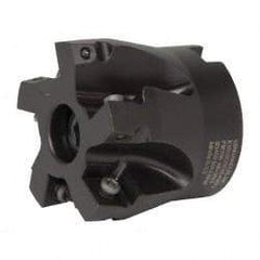 Kennametal - 5 Inserts, 2" Cut Diam, 3/4" Arbor Diam, 0.361" Max Depth of Cut, Indexable Square-Shoulder Face Mill - 0/90° Lead Angle, 1-3/4" High, SD.T 43.. Insert Compatibility, Series KSSM - Americas Industrial Supply