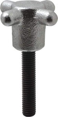 Strong Hand Tools - 2-1/2" Head Diam, 4 Point Spoked Knob - 1/2-13 Stem, Cast Iron - Americas Industrial Supply