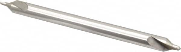 Interstate - #5 Plain Cut 60° Incl Angle High Speed Steel Combo Drill & Countersink - Americas Industrial Supply