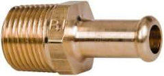 Parker - 3/8 NPT Thread Hose Barb x Male NPT Connector - 3/8" ID Hose, Brass - Americas Industrial Supply