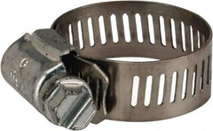 Parker - 1/2 to 1-1/4" Diam, Stainless Steel Worm Drive Clamp - Americas Industrial Supply