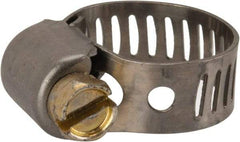 Parker - 1/4 to 0.62" Diam, Stainless Steel Worm Drive Clamp - Americas Industrial Supply