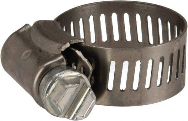 Parker - 0.44 to 1" Diam, Stainless Steel Worm Drive Clamp - Americas Industrial Supply