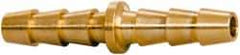 Parker - Hose Barb x Hose Barb Hose Mender - 3/16" ID Hose x 0.227" OD Hose, Brass - Americas Industrial Supply