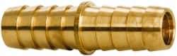 Parker - Hose Barb x Hose Barb Hose Mender - 1/2" ID Hose x 0.53" OD Hose, Brass - Americas Industrial Supply