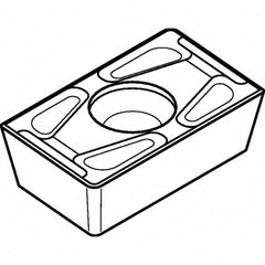 Kennametal - APFX1604 Grade K110M Carbide Milling Insert - Uncoated, 3/16" Thick, 0.79mm Corner Radius - Americas Industrial Supply