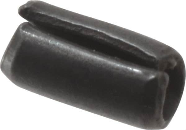 Value Collection - 2mm Diam x 4mm Long Slotted Spring Pin - Grade 1070-1080 Steel, Plain Finish - Americas Industrial Supply