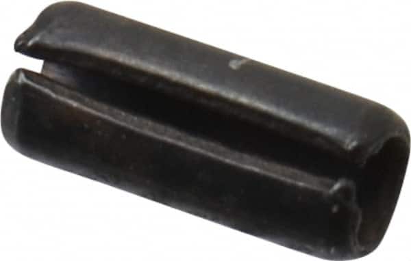 Value Collection - 2mm Diam x 5mm Long Slotted Spring Pin - Grade 1070-1080 Steel, Plain Finish - Americas Industrial Supply